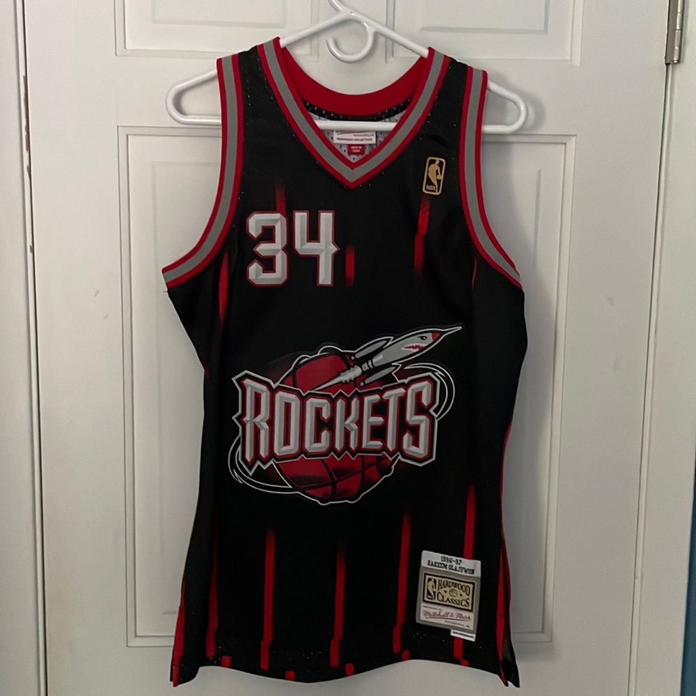 Hakeem Olajuwon 1996-97 Houston Rockets Mitchell&Ness Swingman Jersey